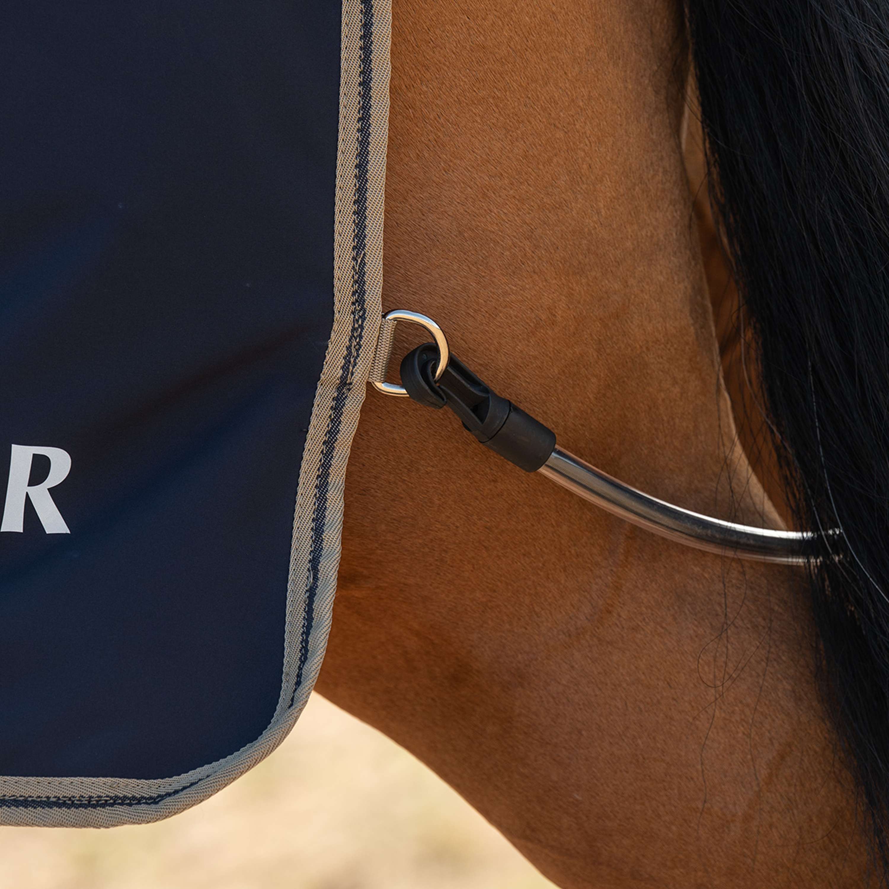 Velder Horsewear Essentials Couvre-reins Navy/Dune
