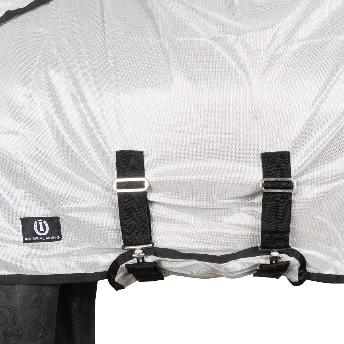 Couverture Anti-Mouches IRHReese Imperial Riding – Gris Argenté – Col Amovible & Protection UV Été Cheval