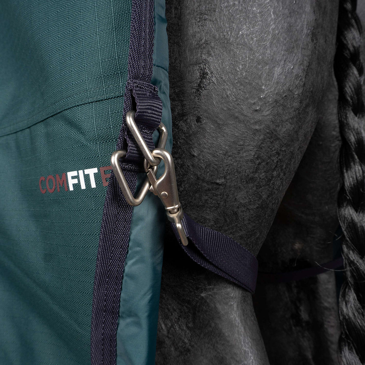 WeatherBeeta ComFiTec Plus Dynamic Turnout High Neck 100g Forest Green/Navy