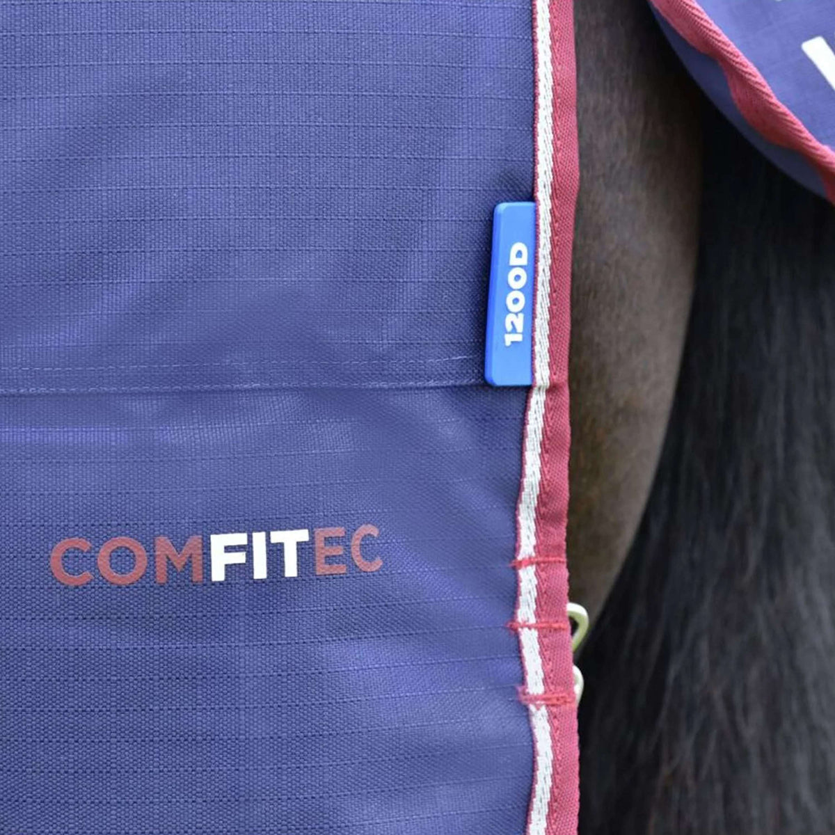 WeatherBeeta ComFiTec Essential Turnout Detach-A-Neck 50g Marine/Bordeaux