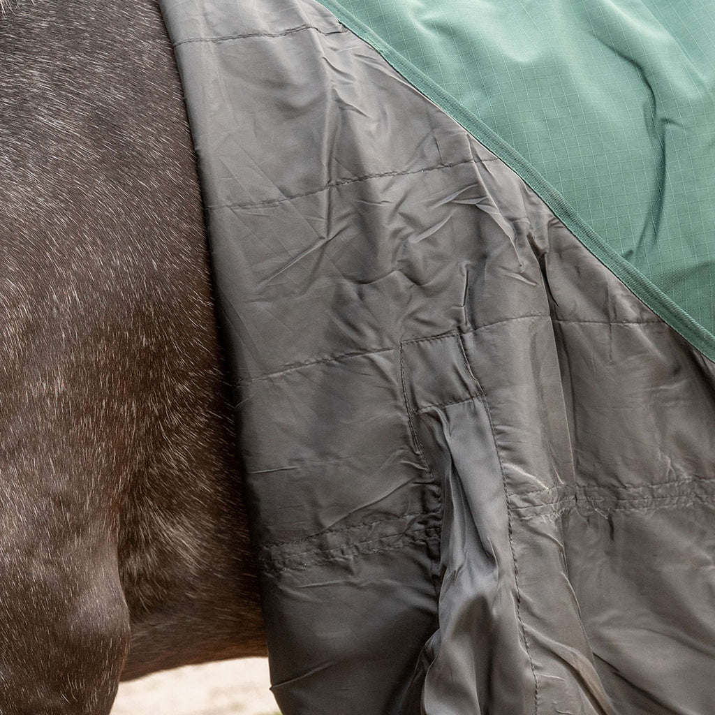 Agradi Horse Couverture d'Extérieur 1200D 50gr Bande Réfléchissante Vert