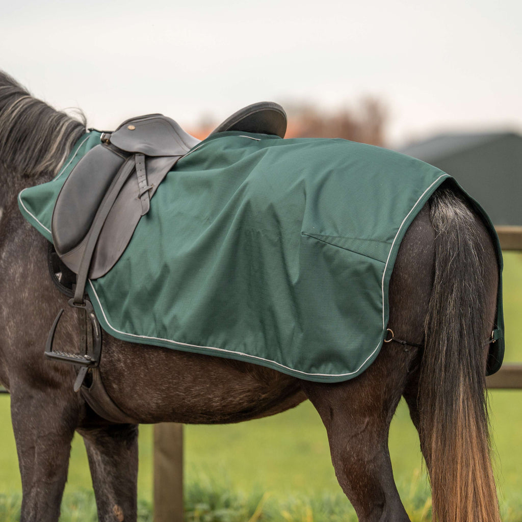 Agradi Horse Couvre-reins 1200D Bande Réfléchissante Vert