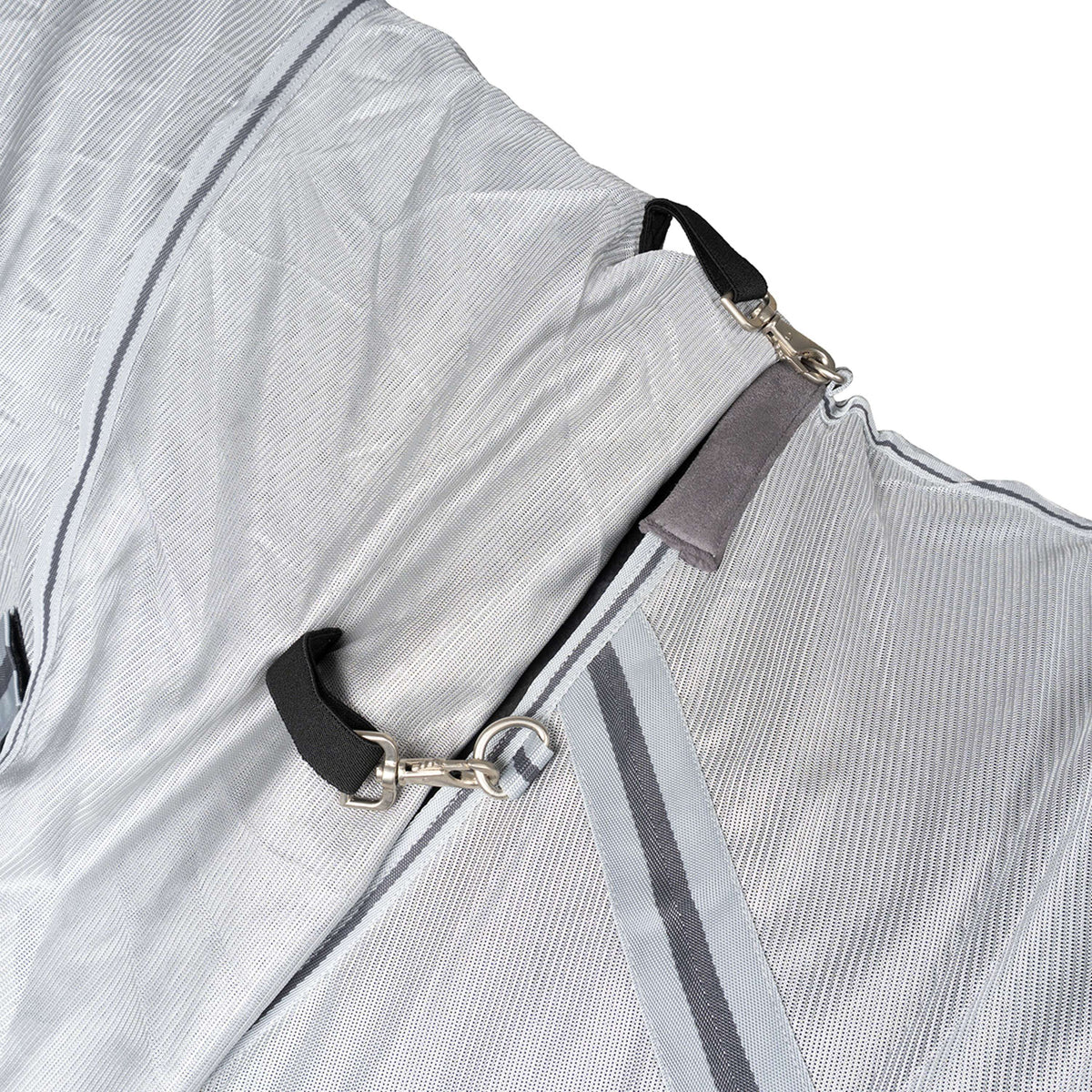 Waldhausen Couverture Anti-Mouches Protect avec Cou Indépendant Gris argenté/Gris