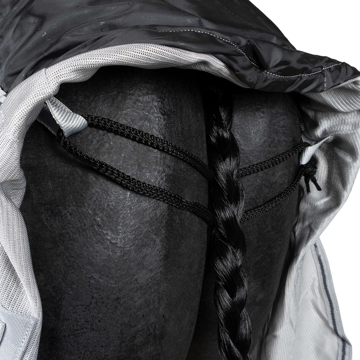 Waldhausen Couverture Anti-Mouches Protect avec Cou Indépendant Gris argenté/Gris