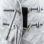 Waldhausen Couverture Anti-Mouches Protect avec Cou Indépendant Gris argenté/Gris
