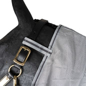 Waldhausen Couverture Anti-Mouches Protect avec Cou Indépendant Gris argenté/Gris