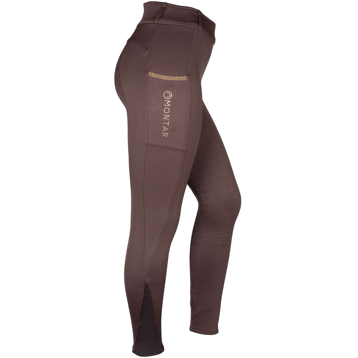 Montar Legging d'Équitation MoGlenda Full Grip Marron