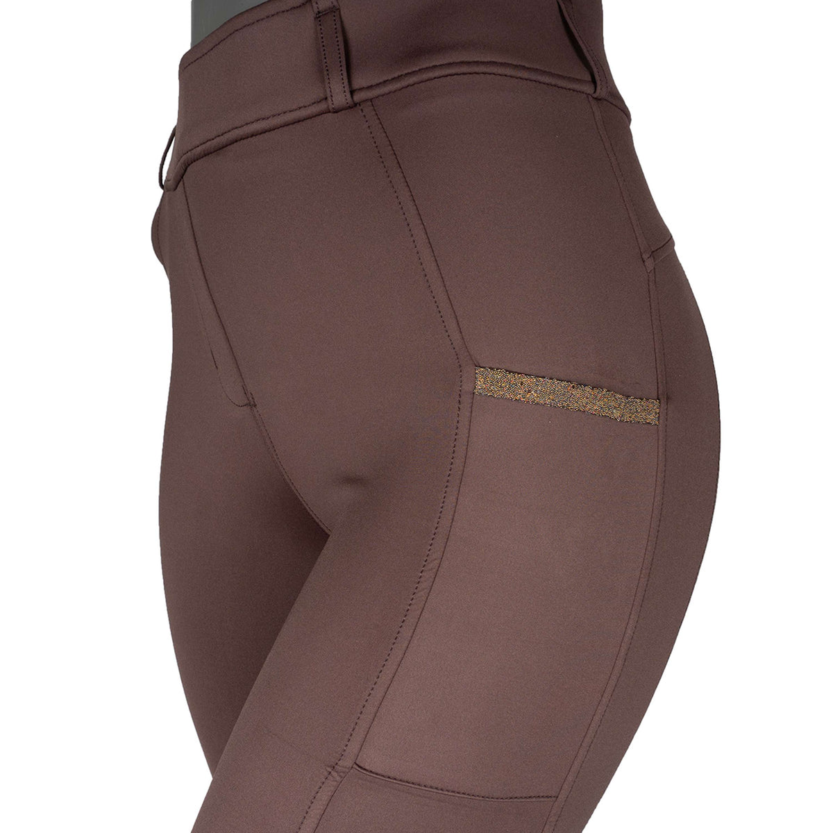 Montar Legging d'Équitation MoGlenda Full Grip Marron
