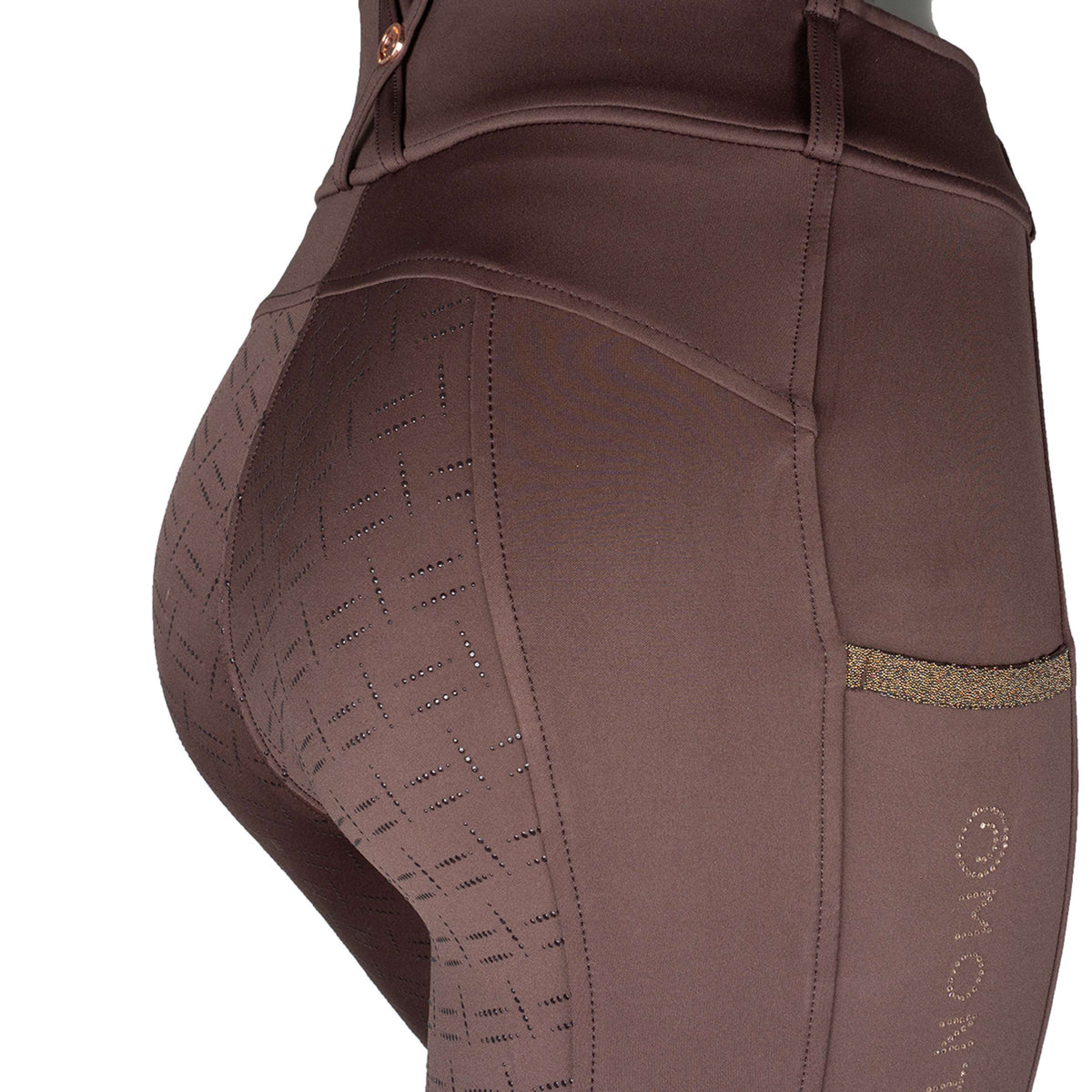 Montar Legging d'Équitation MoGlenda Full Grip Marron