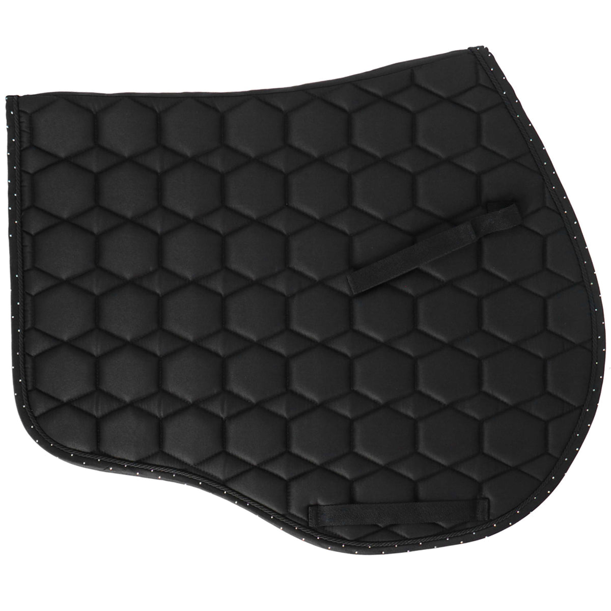 Montar Tapis de Selle Holographic de Saut Noir