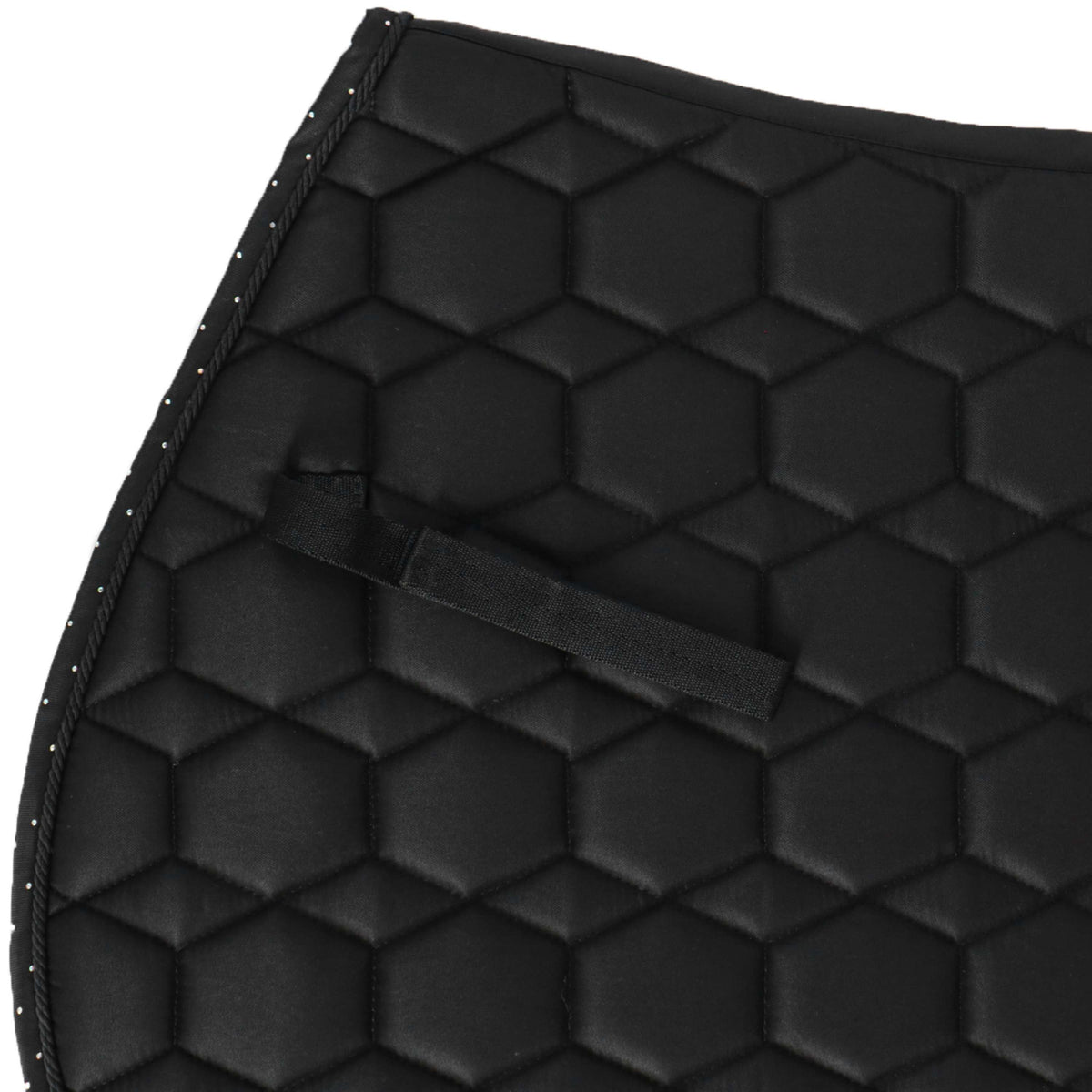 Montar Tapis de Selle Holographic de Saut Noir