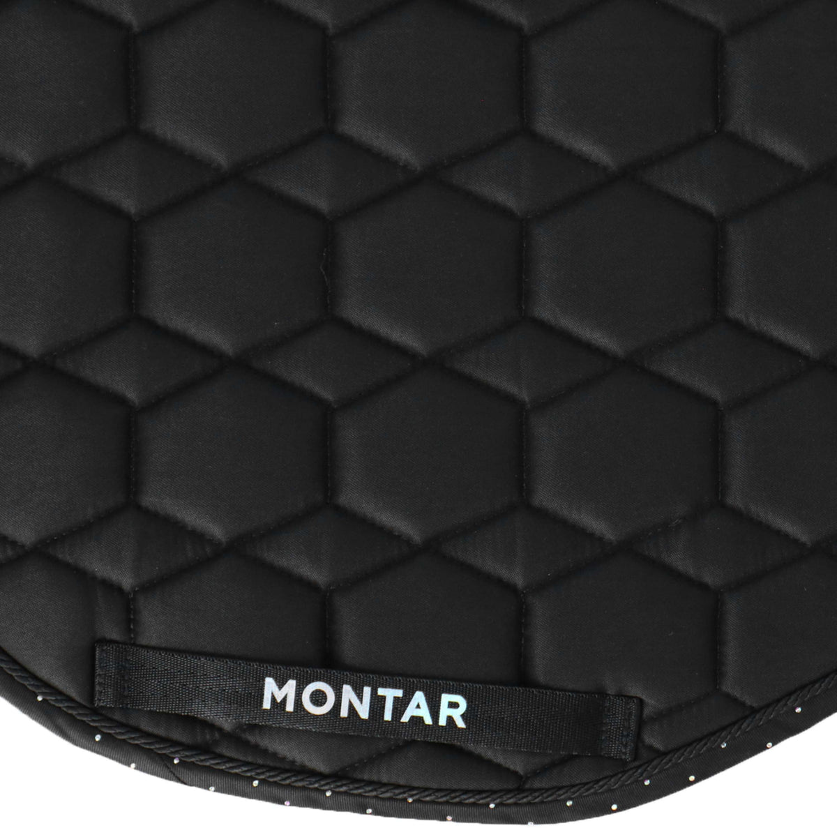 Montar Tapis de Selle Holographic de Saut Noir