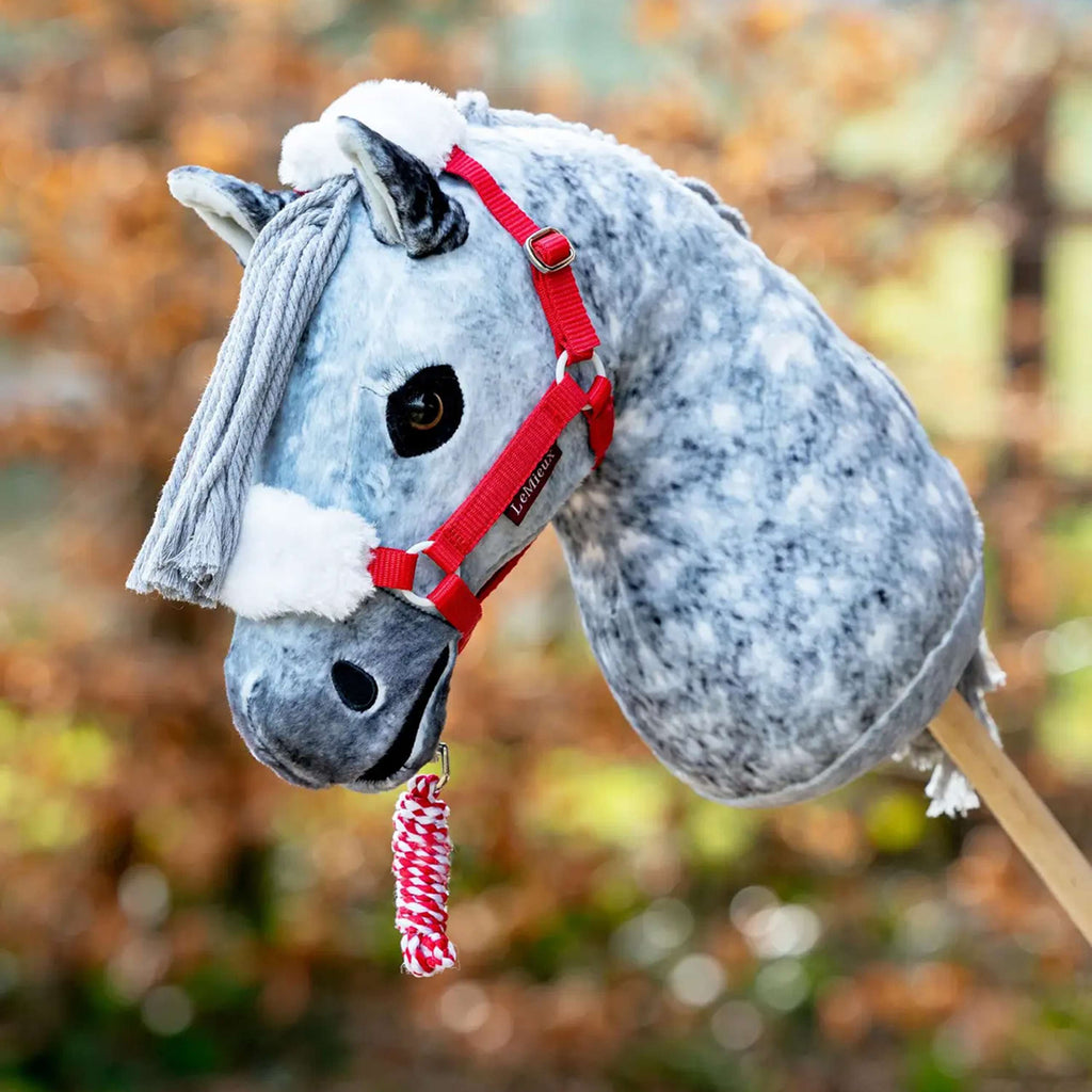 LeMieux Hobby Horse Christmas Headcollar & Leadrope Rouge