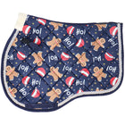 HKM Tapis de Selle X-Mas Polyvalence Bleu Foncé