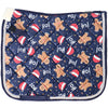 HKM Tapis de Selle X-Mas Dressage Bleu Foncé
