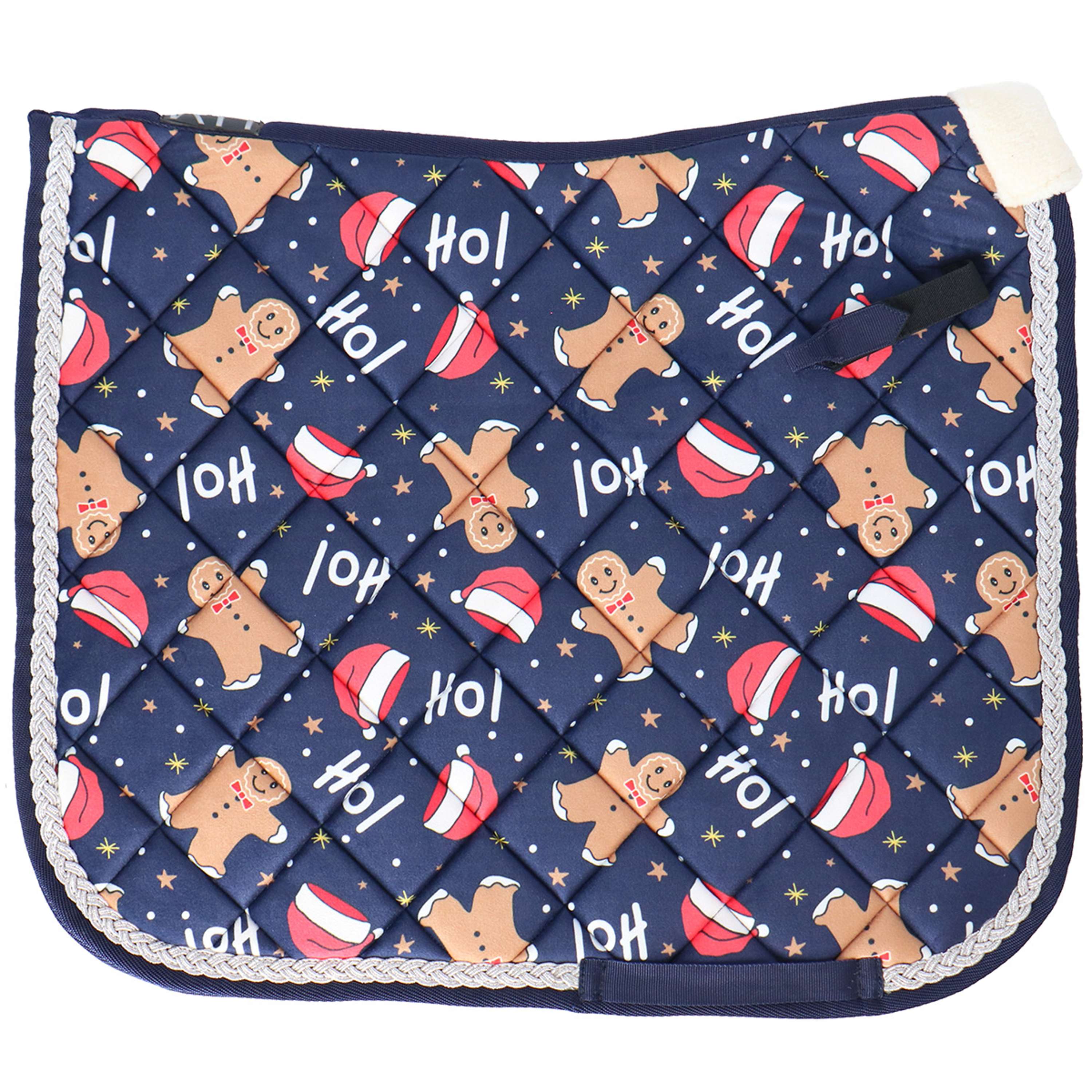 HKM Tapis de Selle X-Mas Dressage Bleu Foncé