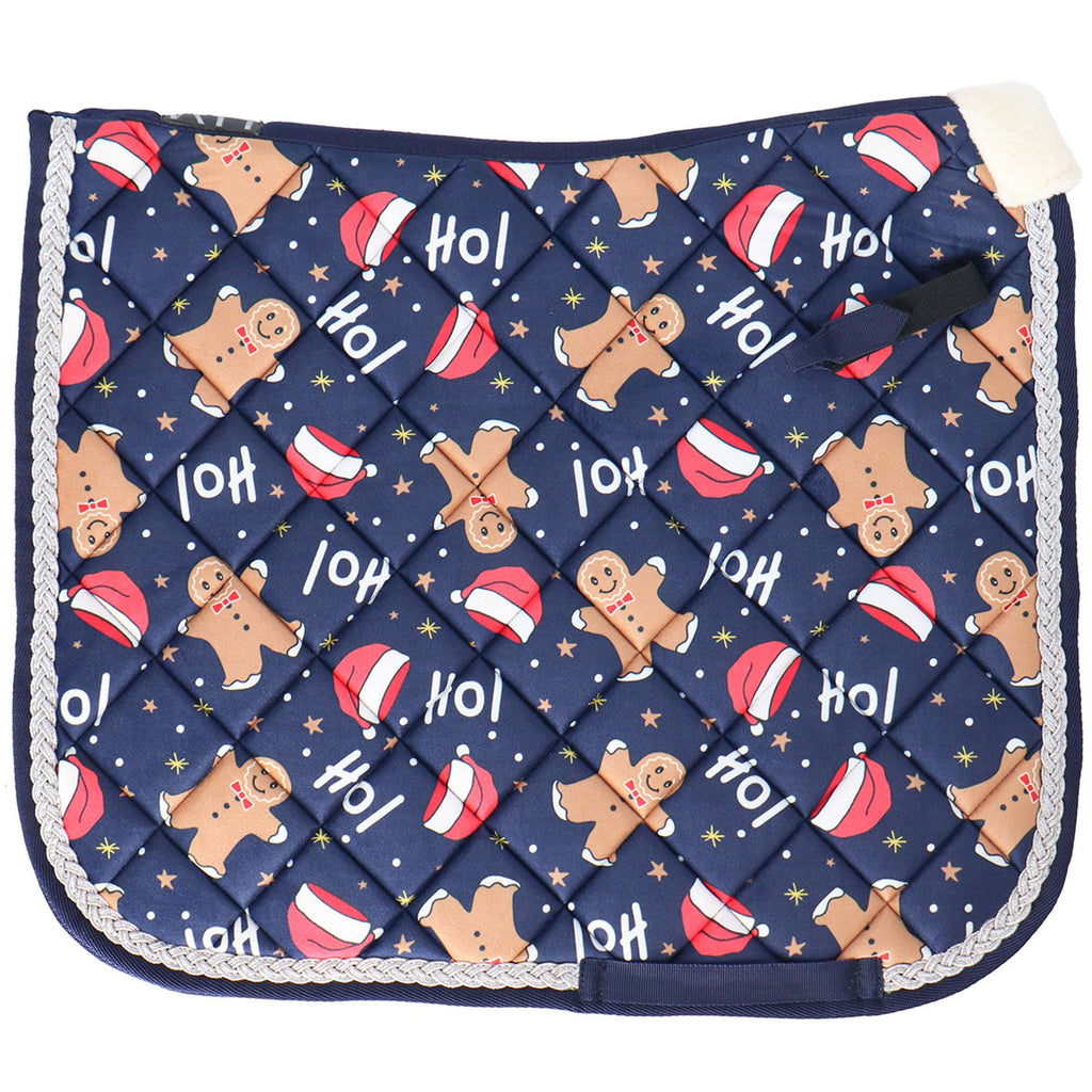 HKM Tapis de Selle X-Mas Dressage Bleu Foncé