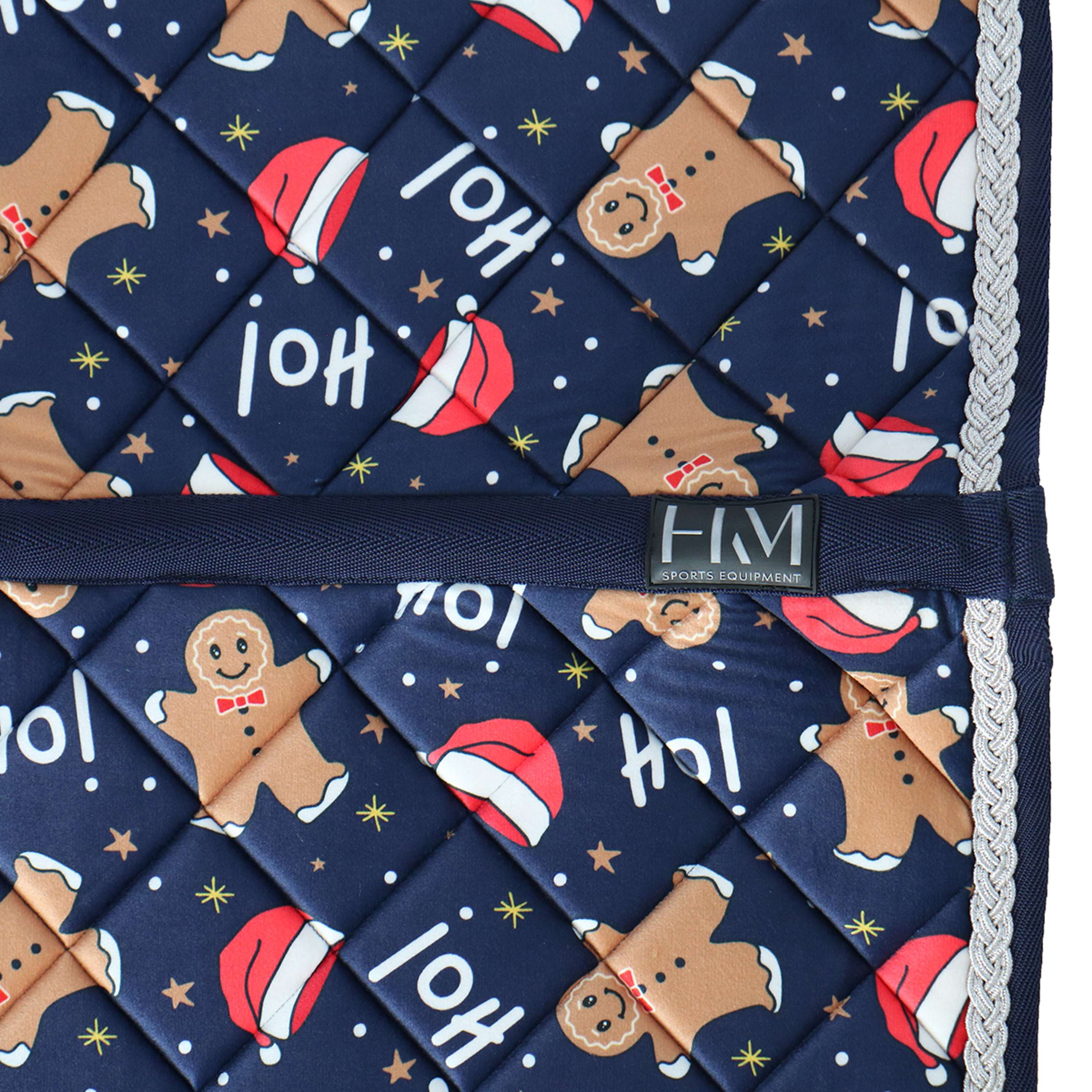HKM Tapis de Selle X-Mas Dressage Bleu Foncé