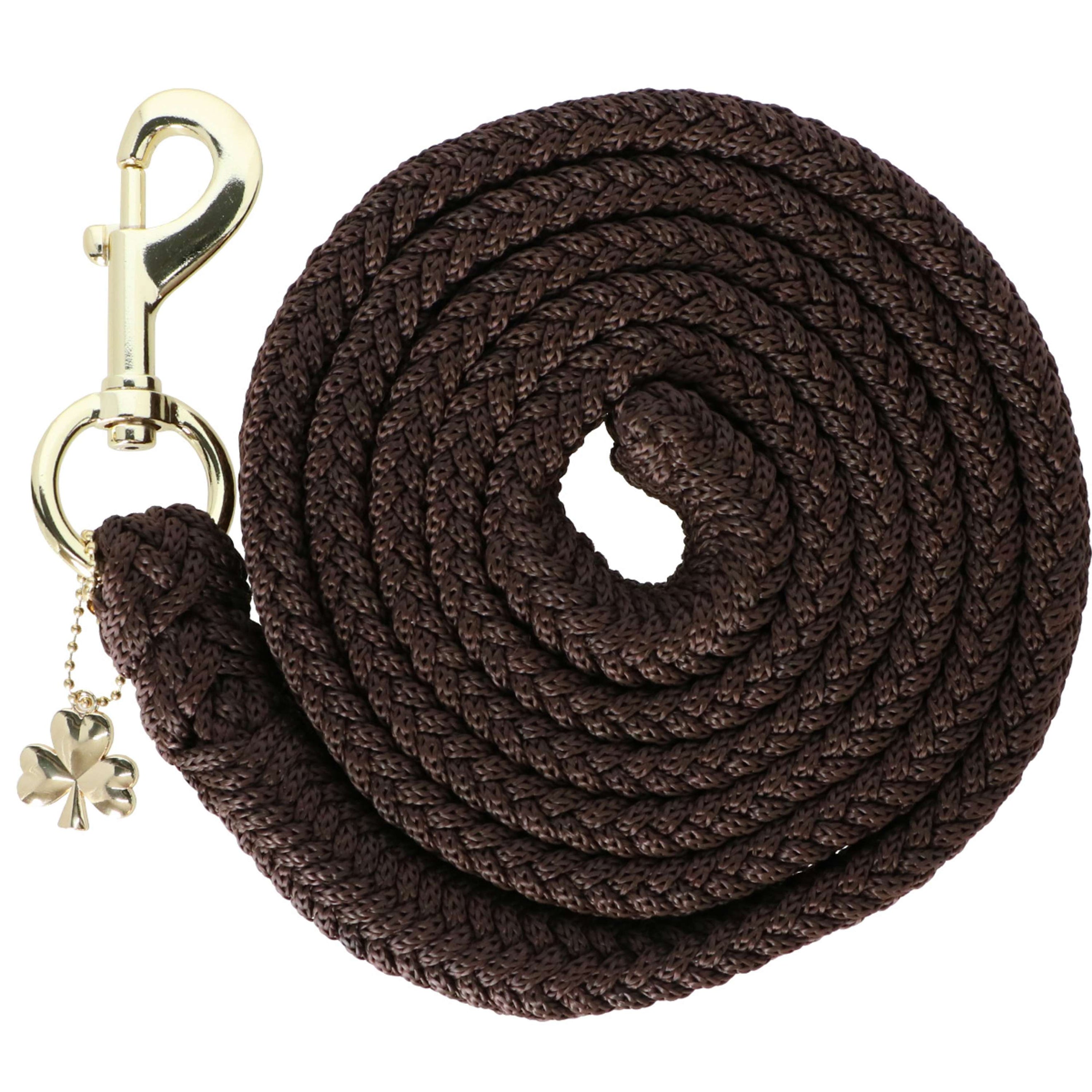 Bucas Corde pour Licol Comfort avec Mousqueton Marron/Marron