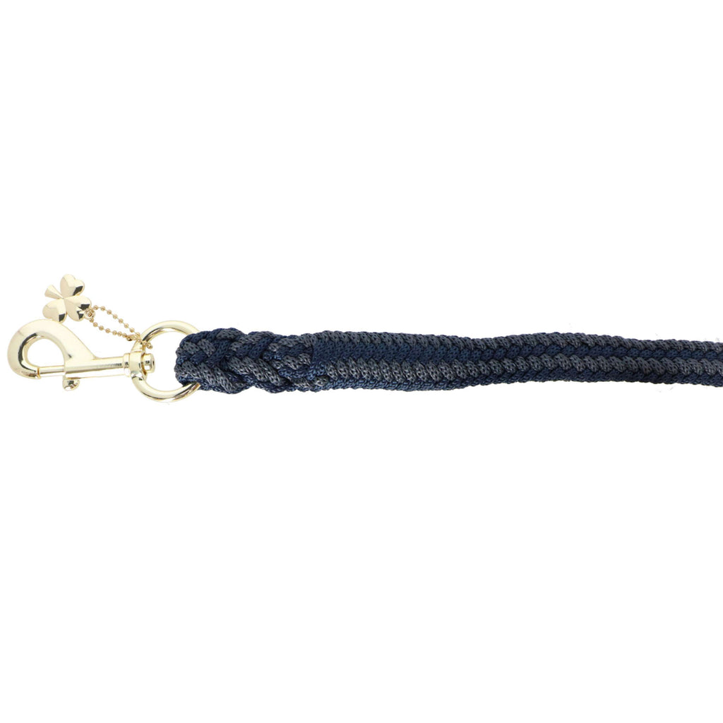 Bucas Corde pour Licol Show-Line avec Mousqueton Marine/Gris