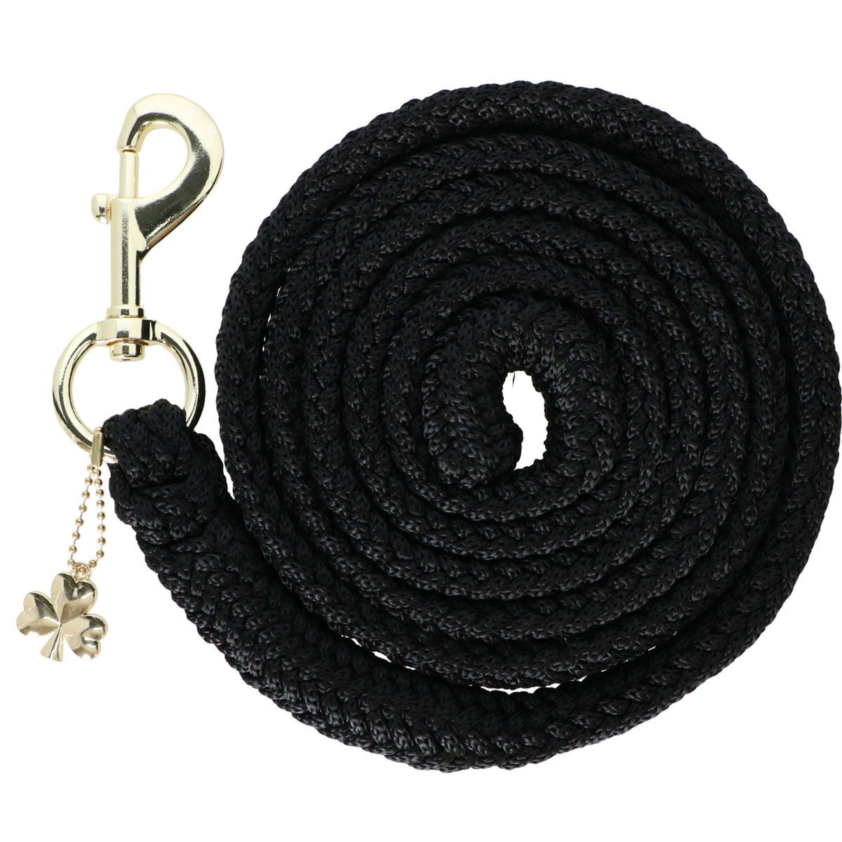 Bucas Corde pour Licol Comfort avec Mousqueton Noir/Noir