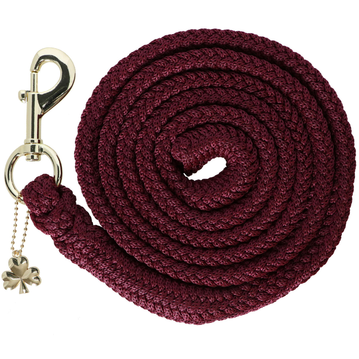 Bucas Corde pour Licol Show-Line avec Mousqueton Bordeaux