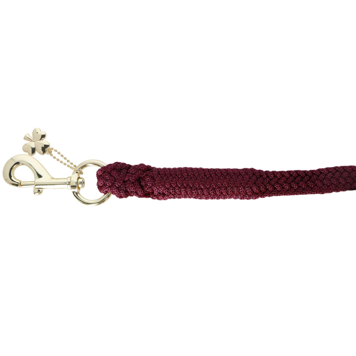 Bucas Corde pour Licol Show-Line avec Mousqueton Bordeaux