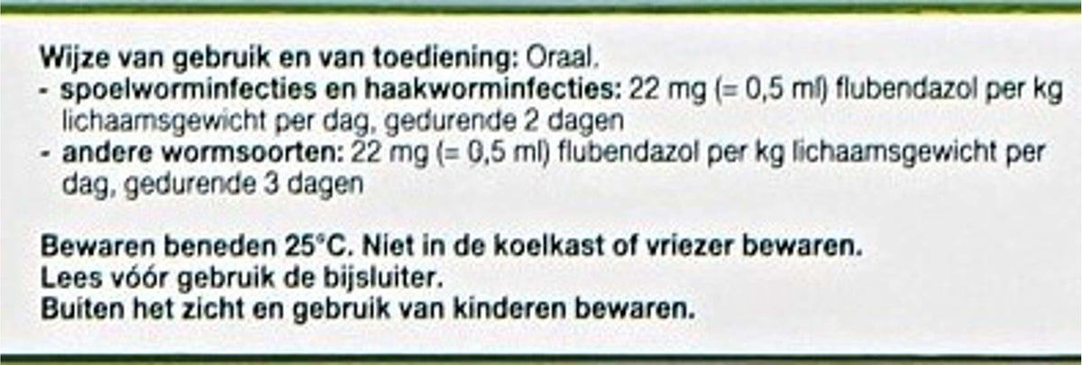 Flubenol Pâte Vermifuge H/K Injecteur Chien/Chat