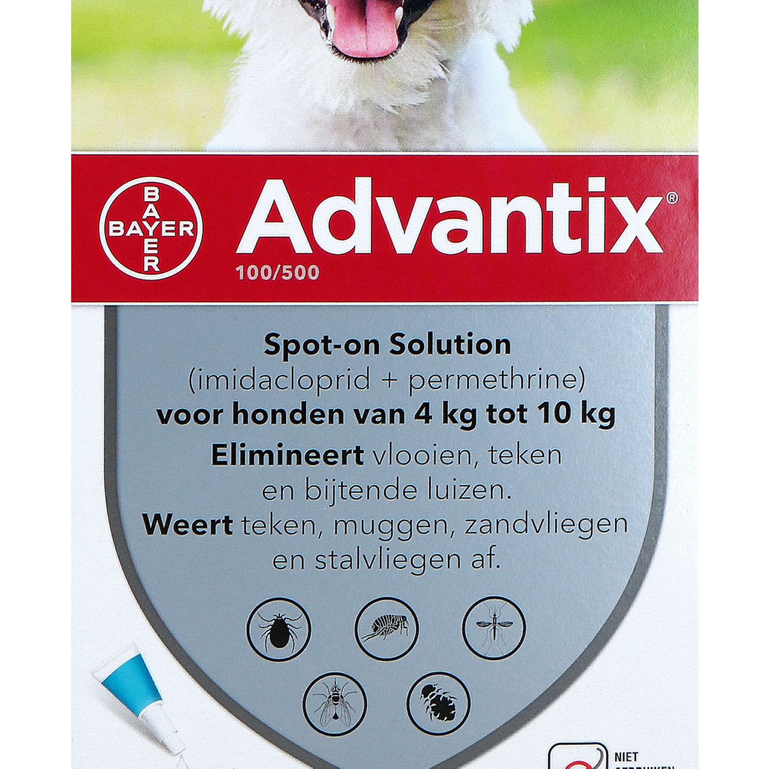 Advantix 100/500 Spot-On Chien 4-10kg