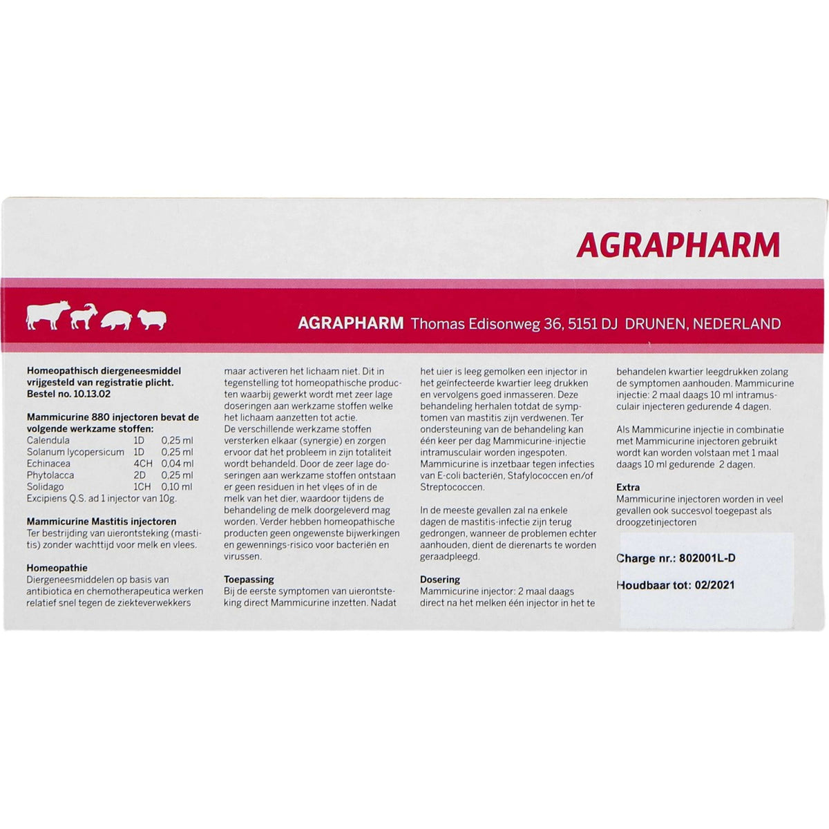 Agrapharm Injecteur de Mammicurine 880