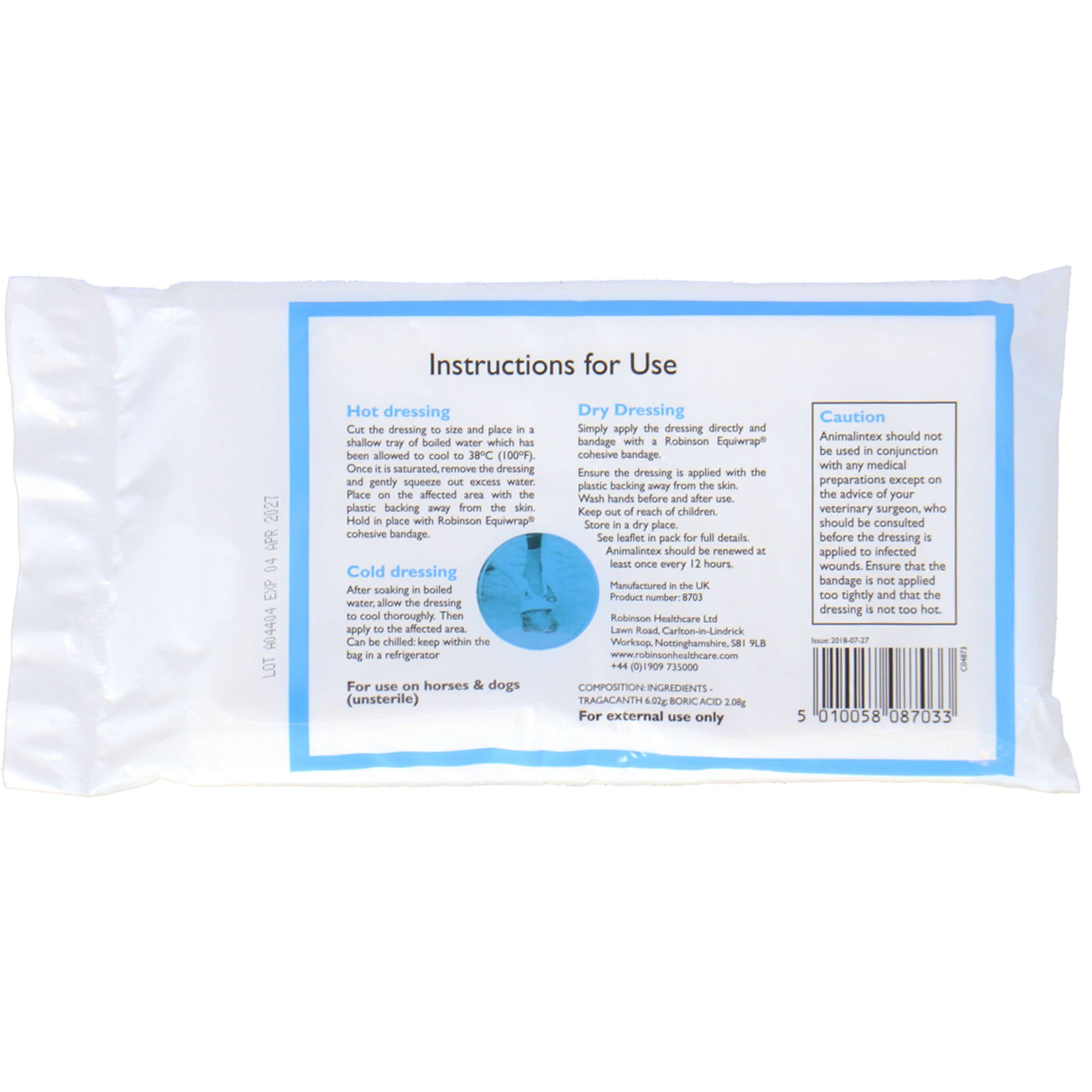 Robinson Animalintex Blanc Robinson Animalintex Blanc