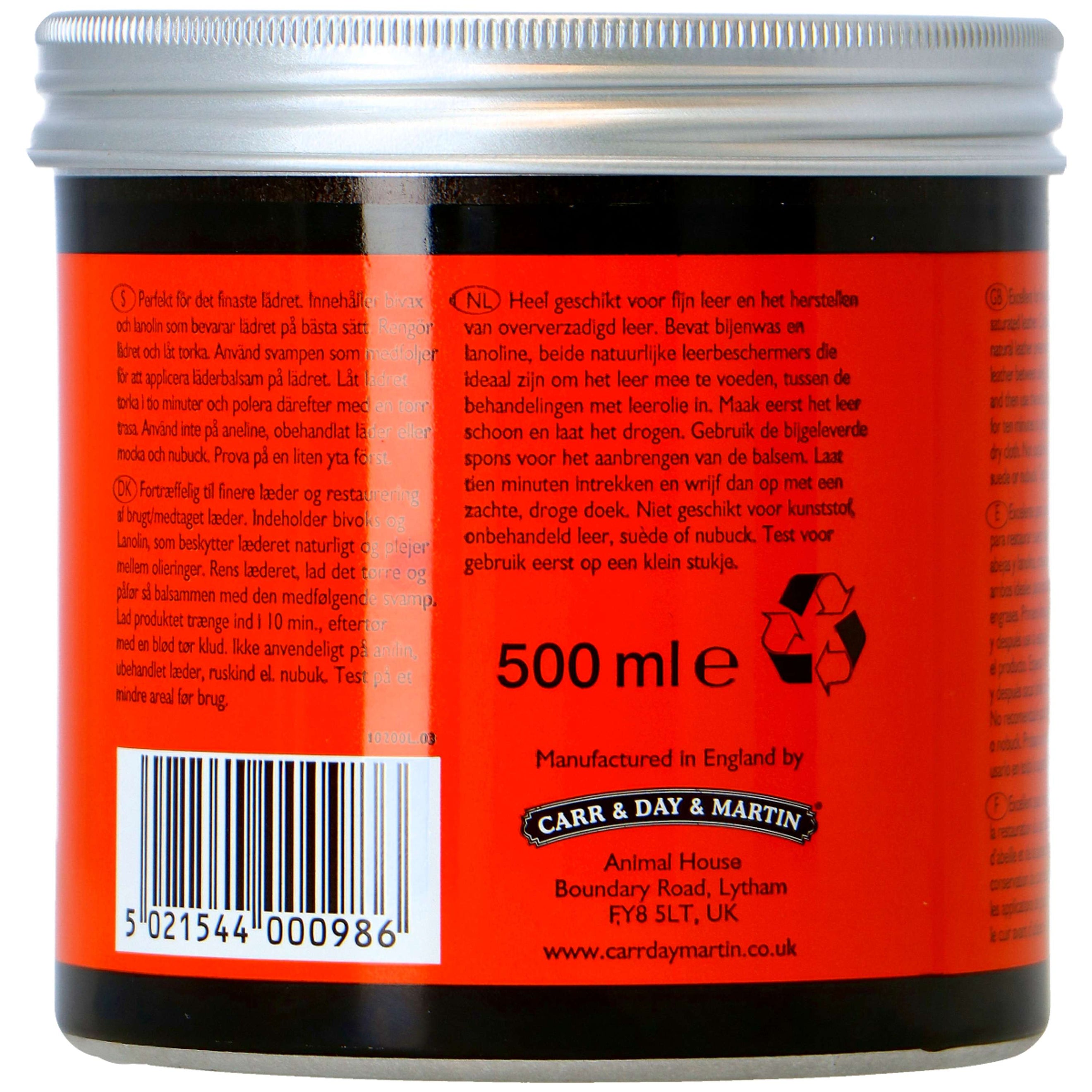 Carr & Day & Martin Baume pour Cuir Belvoir Conditioner Carr & Day & Martin Baume pour Cuir Belvoir Conditioner