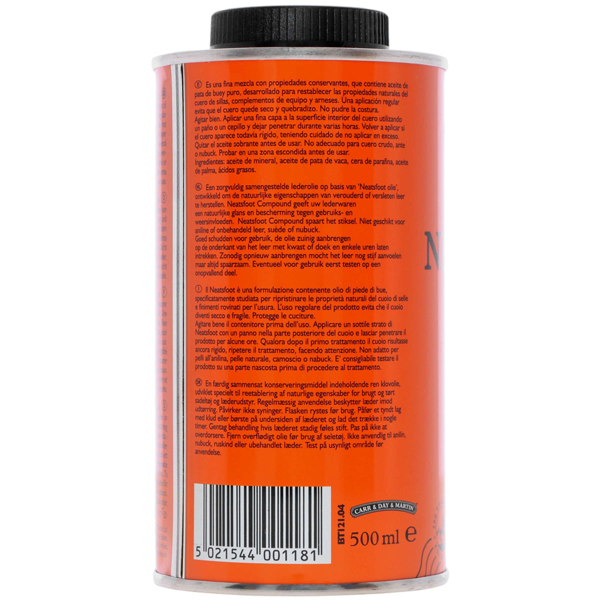 Carr & Day & Martin Huile pour Cuir V&P Neatsfood Compound