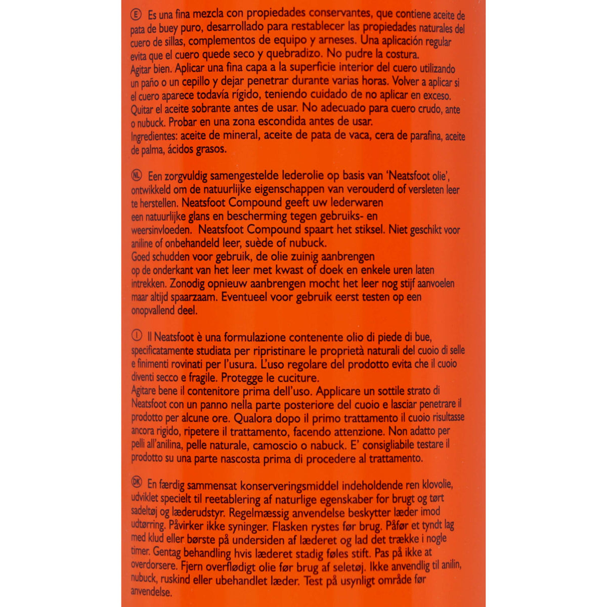 Carr & Day & Martin Huile pour Cuir V&P Neatsfood Compound