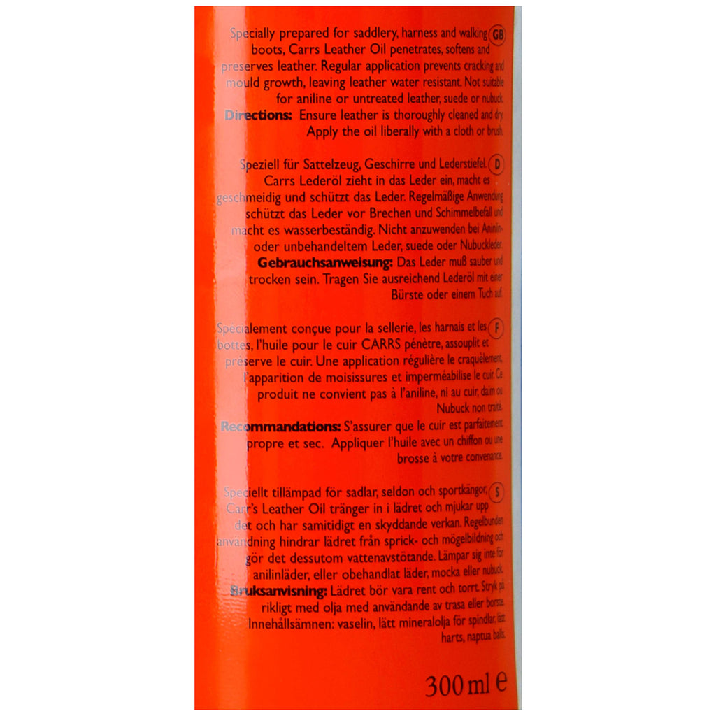 Carr & Day & Martin Huile pour Cuir Carrs Leather Oil