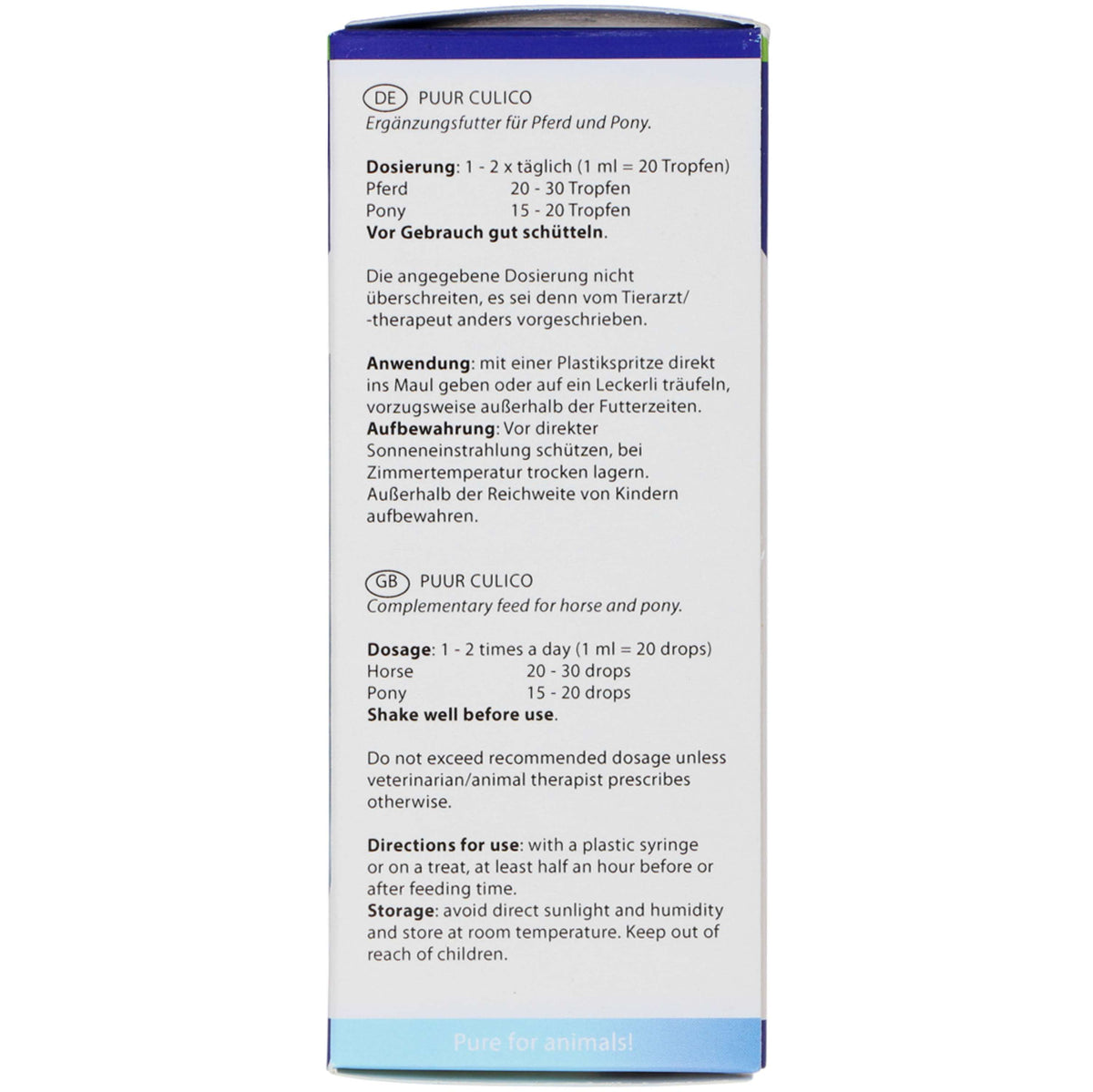 PUUR Culico Cheval et Poney