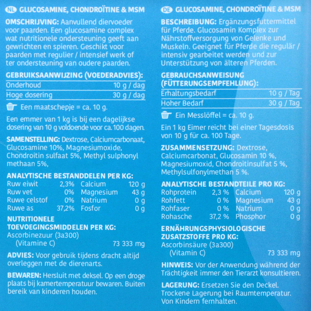 Sectolin Glucosamine Equivital Chondroïtine et MSM