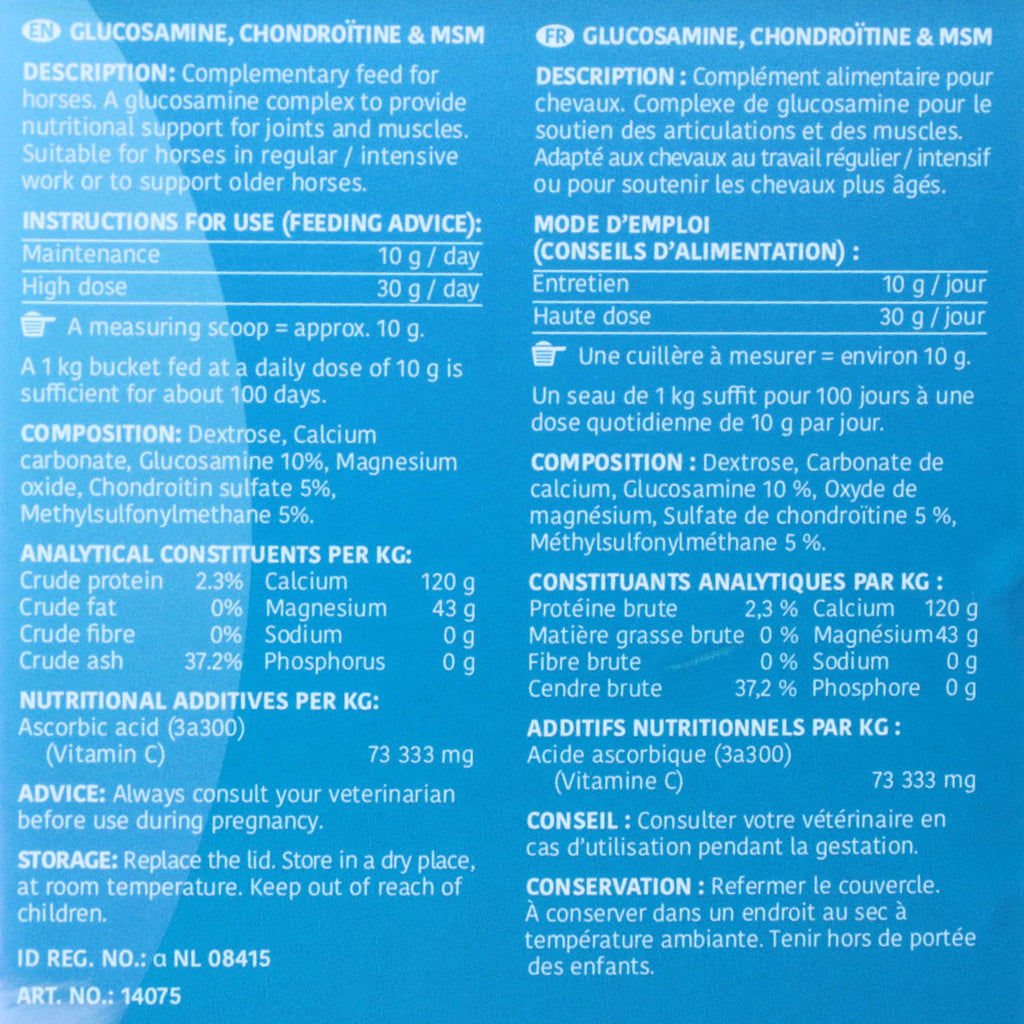 Sectolin Glucosamine Equivital Chondroïtine et MSM