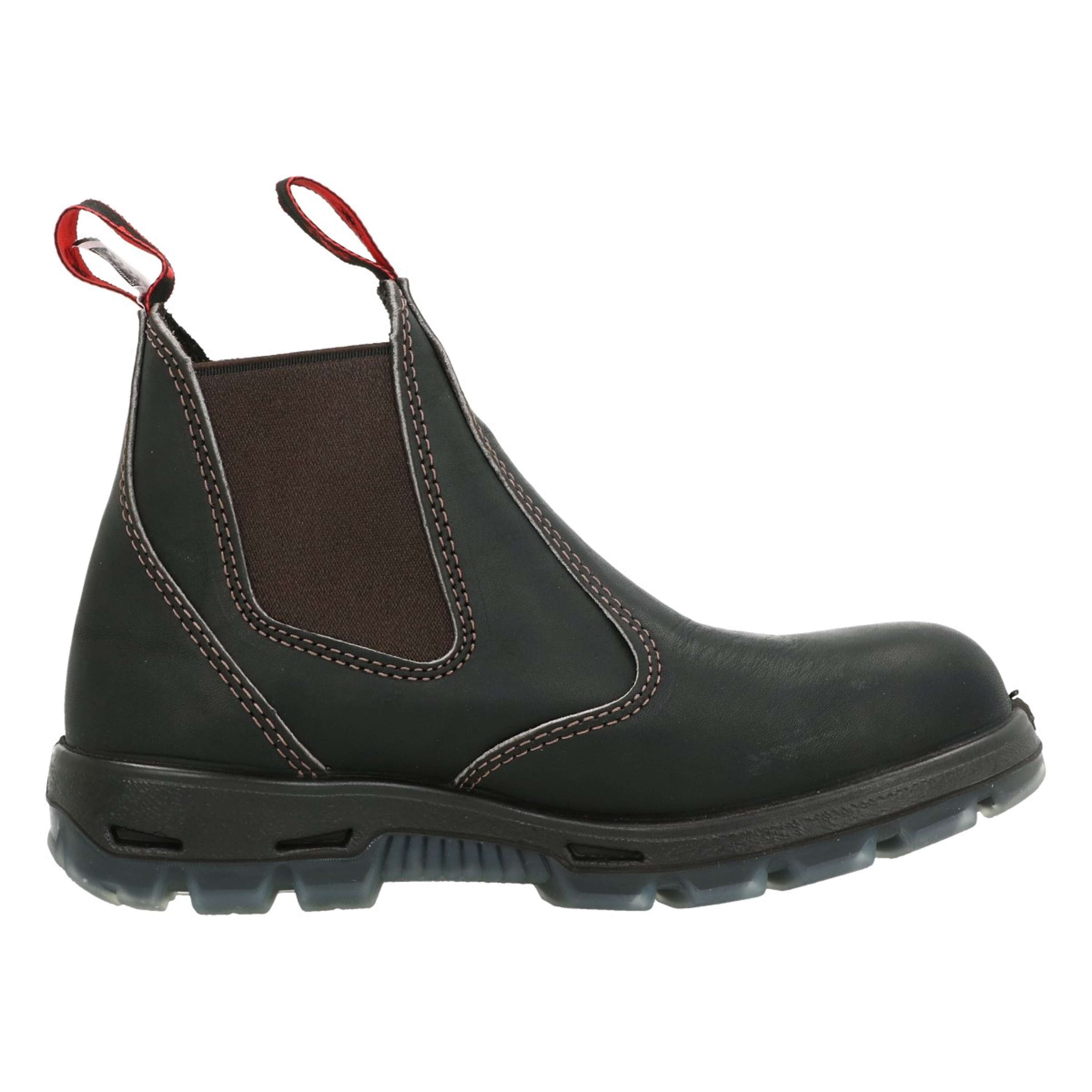 Redback USBOK Chelsea Boots Con Puntale In Acciaio | Colore Claret Brown Taglia 39 EU | Antiscivolo, Resistenti Ad Olio E Acqua, Made In Australia