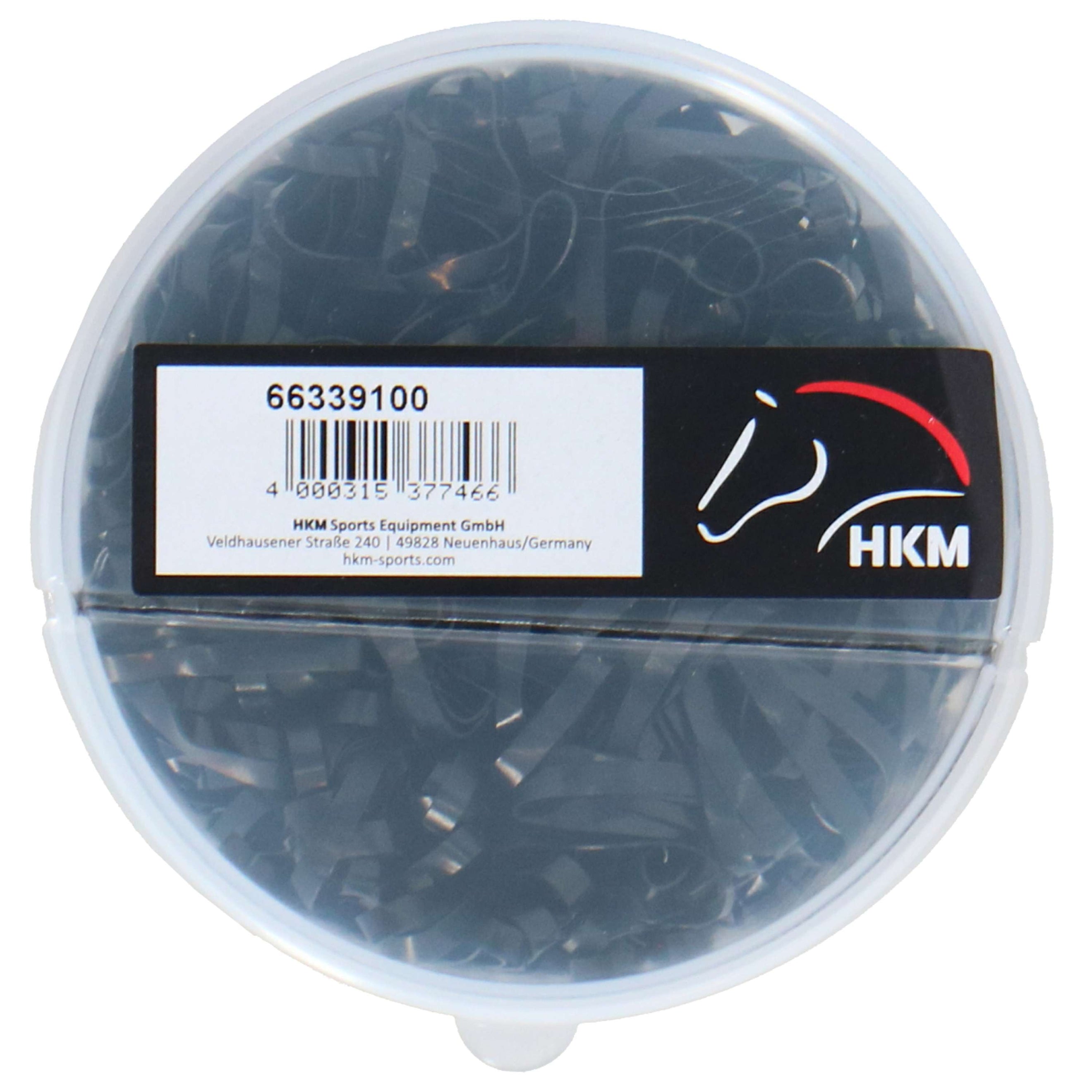 HKM Élastiques pour le Tressage Soft 450pc Noir