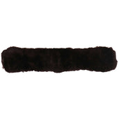 BR Housse de Sangle Dressage Sheepskin Préformée Marron