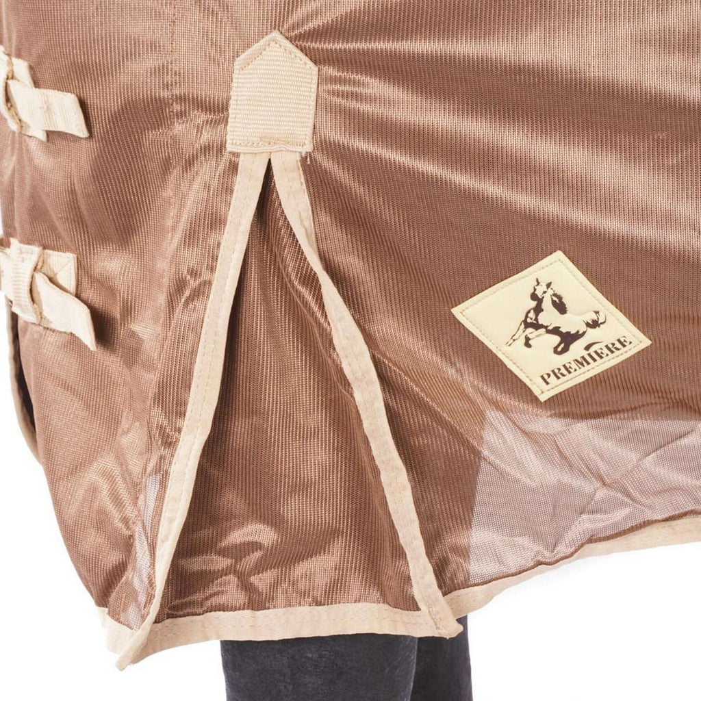 Premiere Couverture Anti-Mouches Base Polyester Maille Taupe