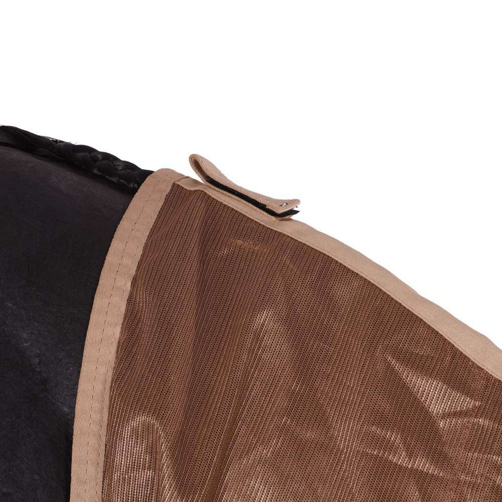 Premiere Couverture Anti-Mouches Polyester Maille avec Cou Taupe