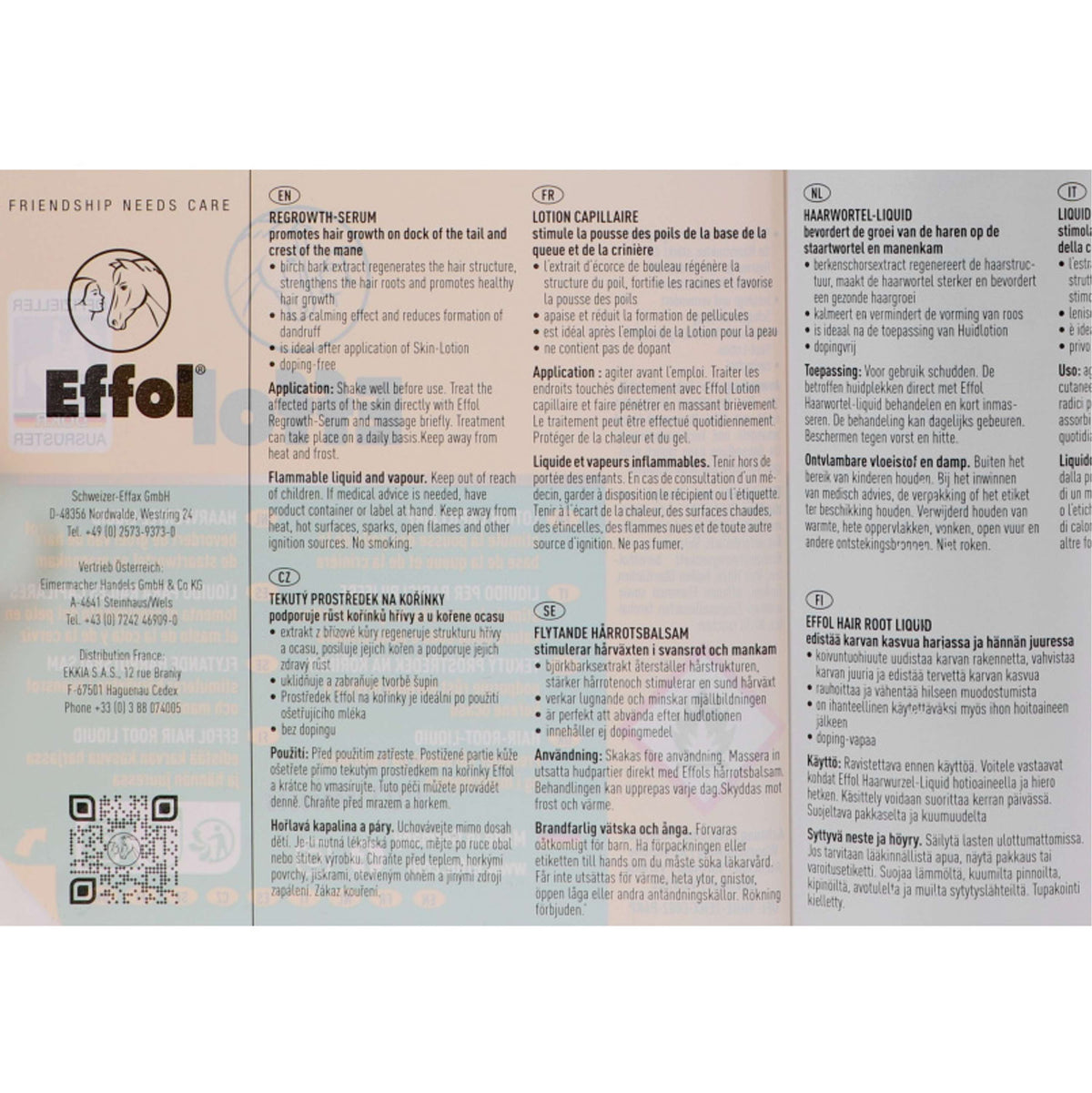 Effol Lotion Pour La Robe des Chevaux