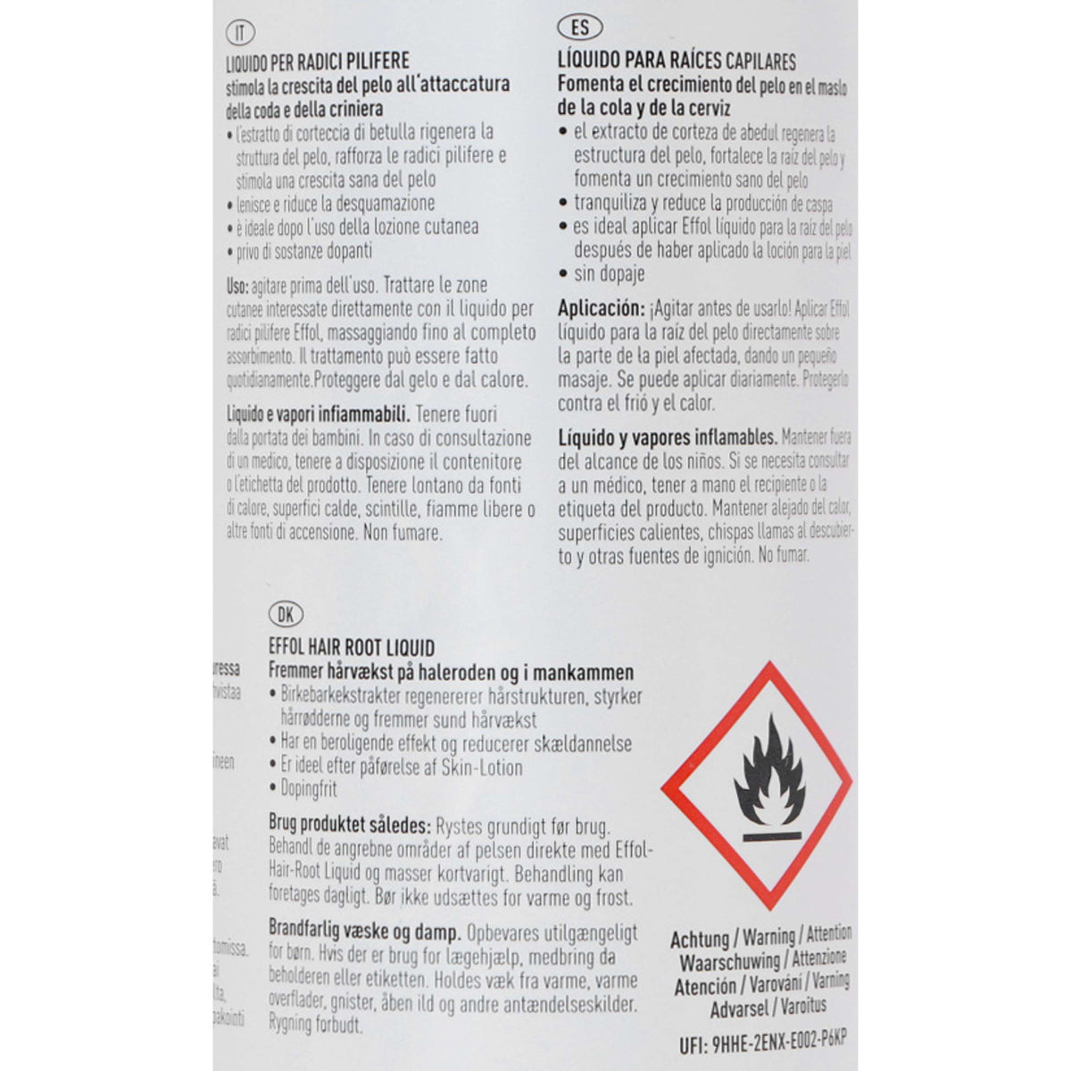 Effol Lotion Pour La Robe des Chevaux