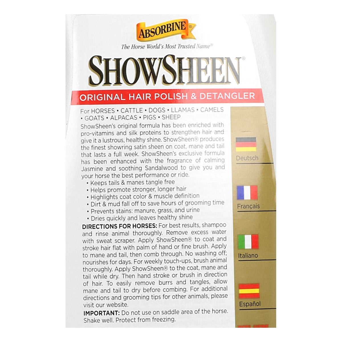 Absorbine Démêlant Showsheen