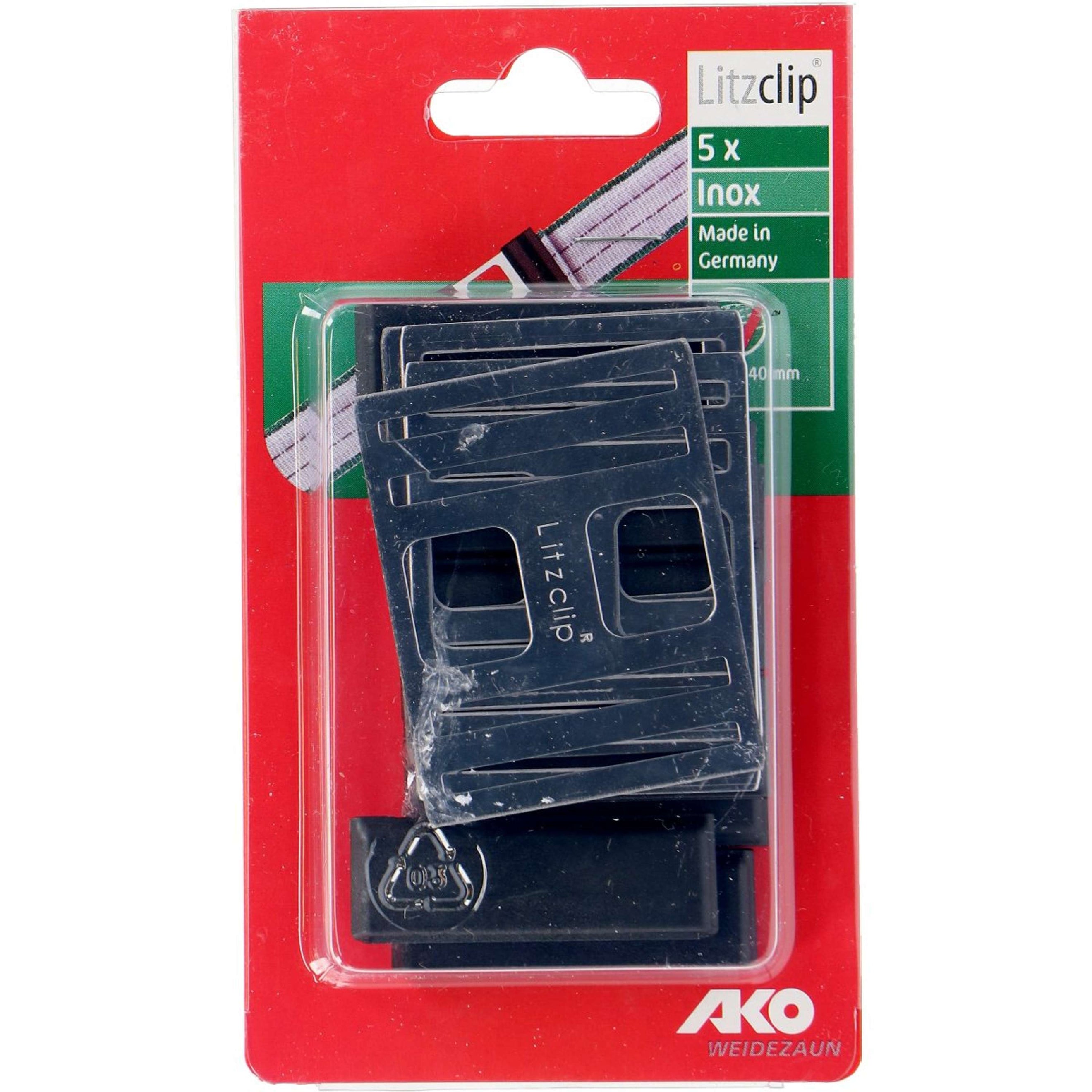 Ako Connecteur clip Ruban Litzclip Acier Inoxydable 5 Pièces