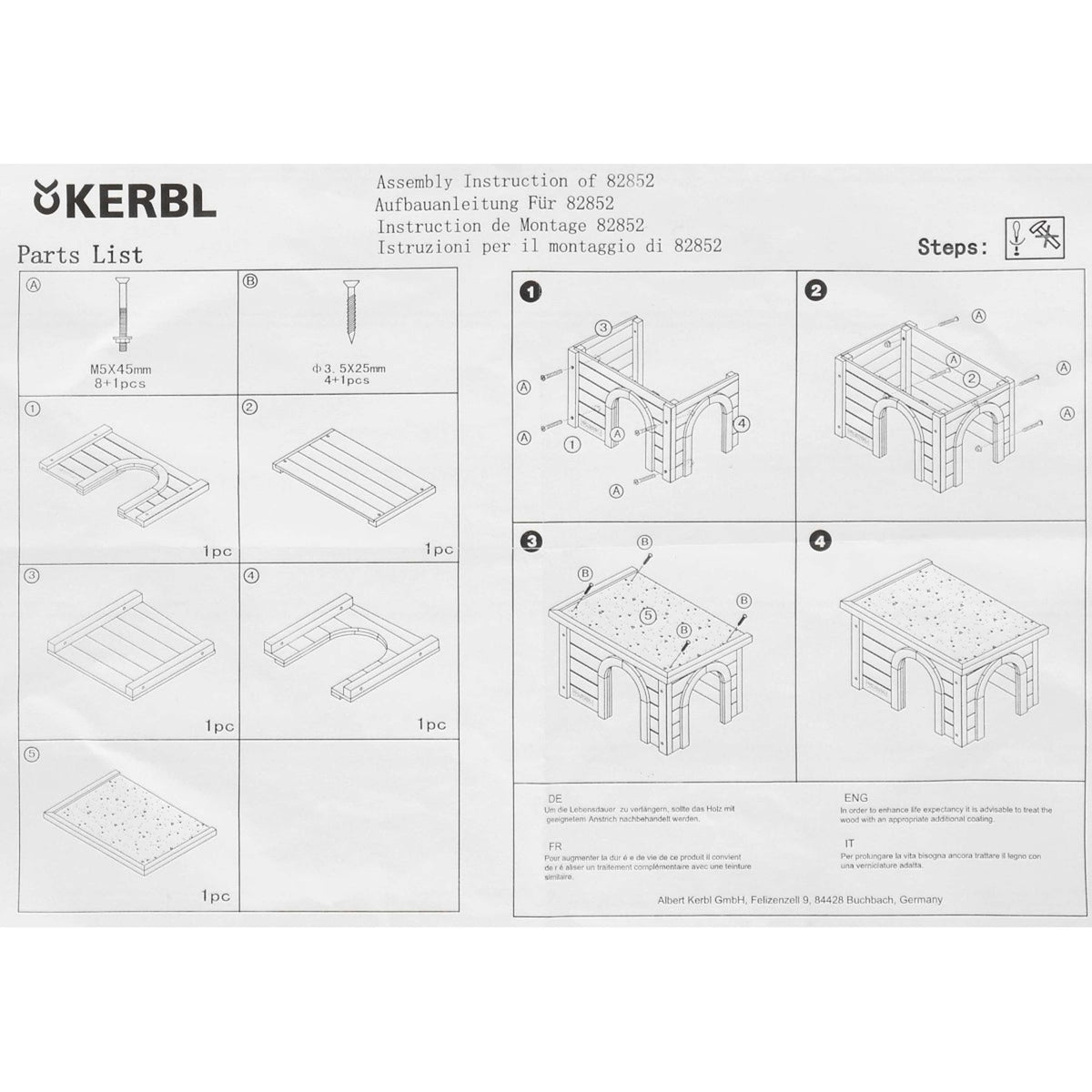 Kerbl Maison pour rongueur