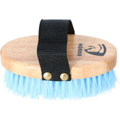 Horka Brosse Douce Bois Poney Bleu Clair