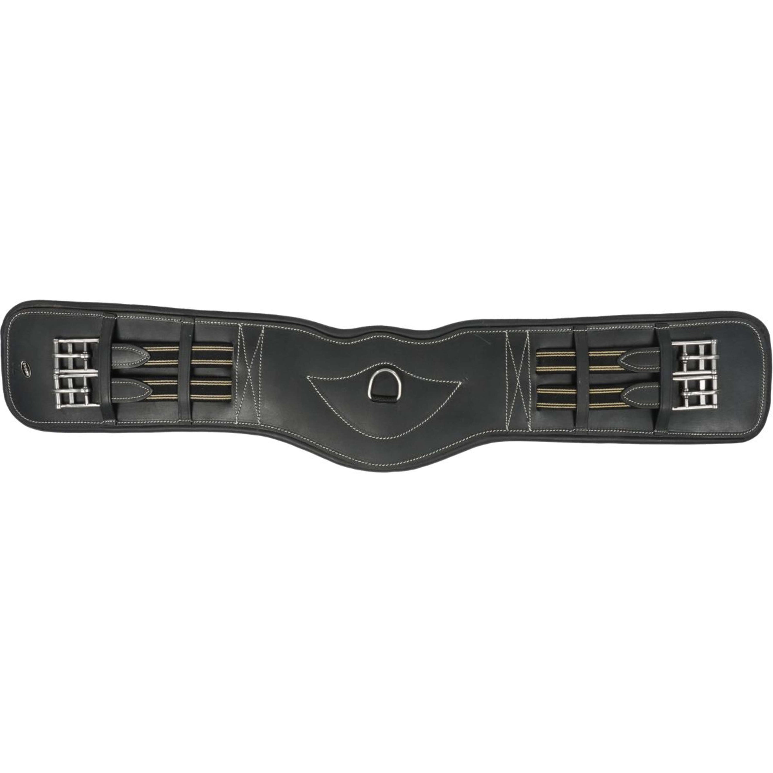 HORKA Sangle de Dressage Cuir Noir/Argent